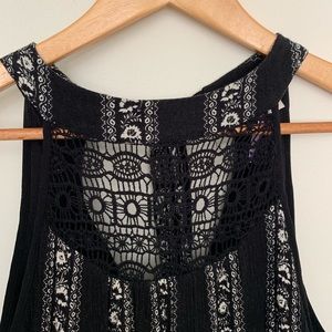 Sz Small | Hi-lo Dress | Crochet detail | Boutique